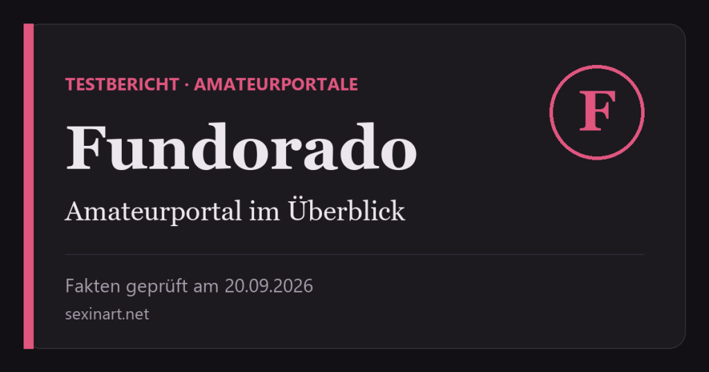 Fundorado Testbericht: Titelgrafik mit Prüfdatum