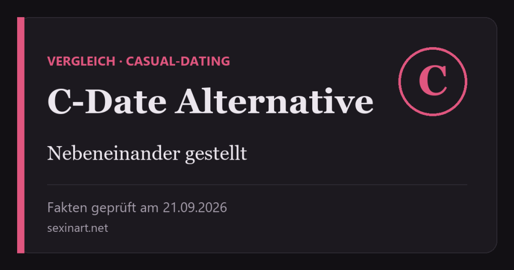 C-Date Alternative: Titelgrafik mit Prüfdatum