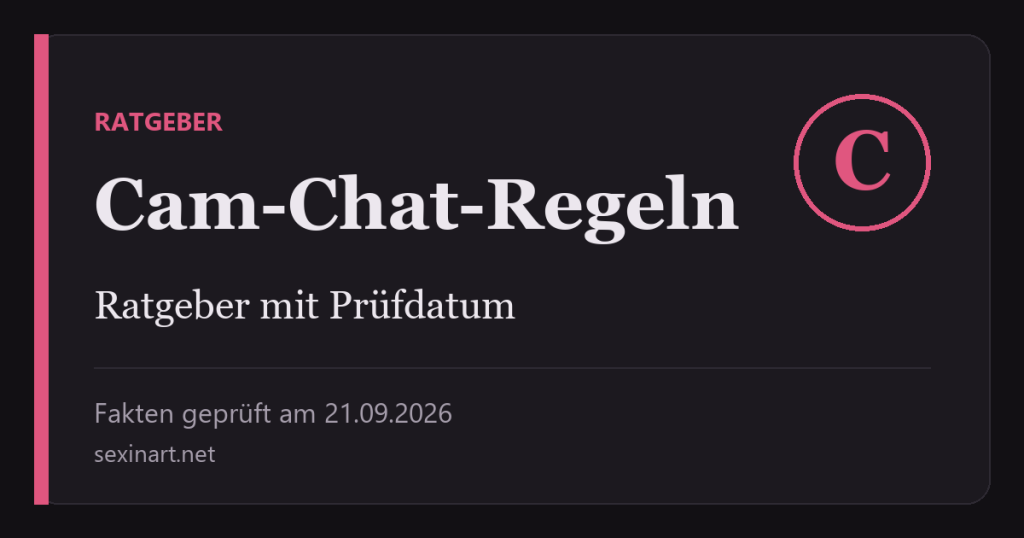Cam-Chat-Regeln: Titelgrafik