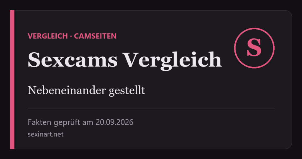 Camseiten im Vergleich: Titelgrafik mit Prüfdatum