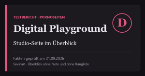 Digital Playground Testbericht: Titelgrafik mit Prüfdatum