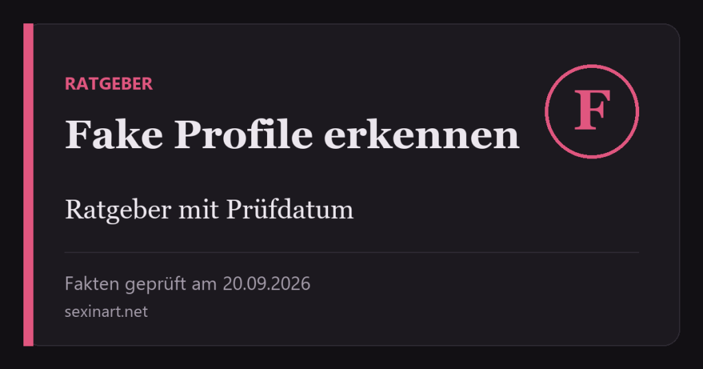 Fake Profile erkennen: Titelgrafik