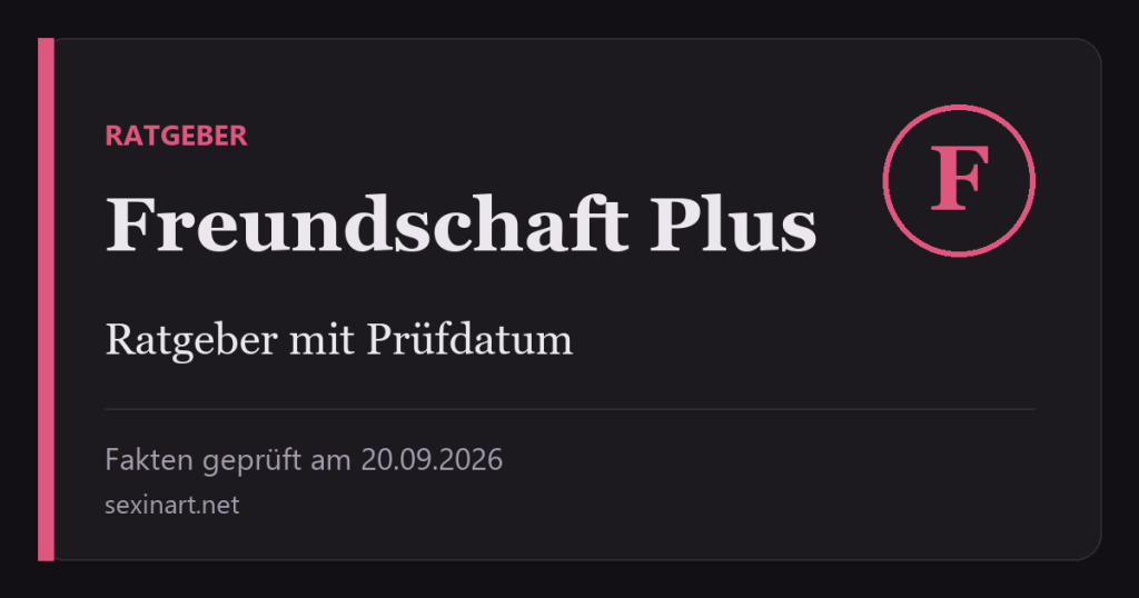 Freundschaft Plus: Titelgrafik