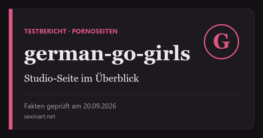 German Goo Girls Testbericht: Titelgrafik mit Prüfdatum