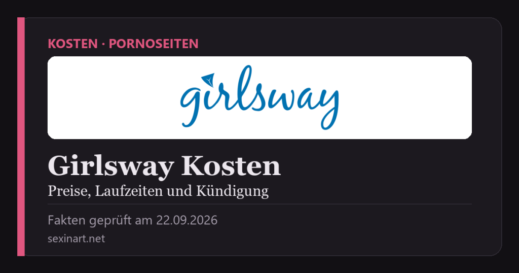 Girlsway Kosten: Titelgrafik mit Prüfdatum