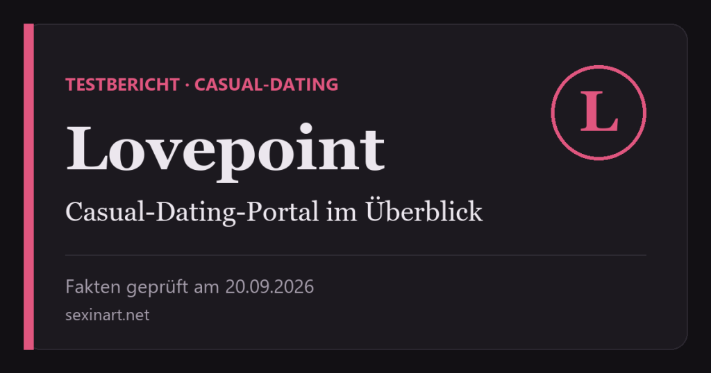 Lovepoint Testbericht: Titelgrafik mit Prüfdatum