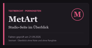 MetArt Testbericht: Titelgrafik mit Prüfdatum