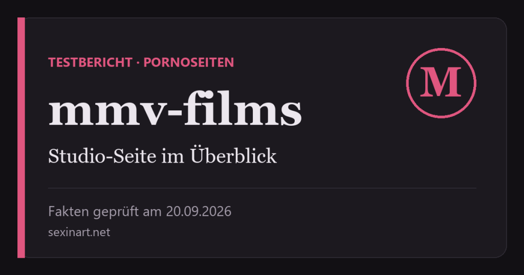 MMV Films: Titelgrafik mit Prüfdatum