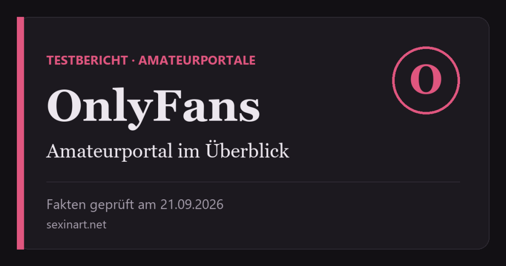 OnlyFans Erfahrungen Testbericht: Titelgrafik mit Prüfdatum
