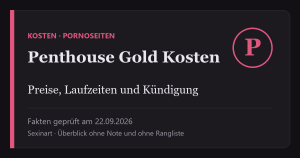 Penthouse Gold Kosten: Titelgrafik mit Prüfdatum