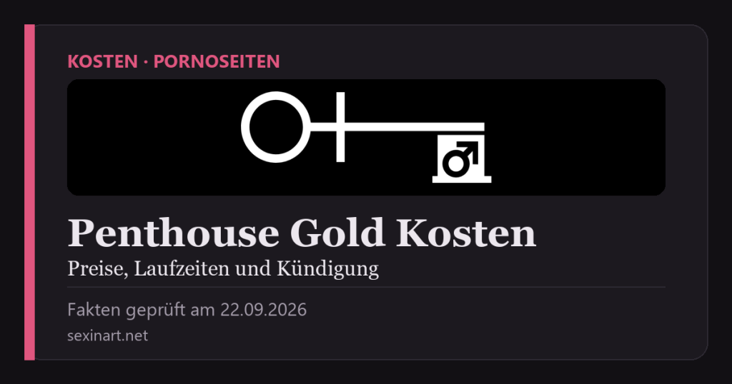 Penthouse Gold Kosten: Titelgrafik mit Prüfdatum