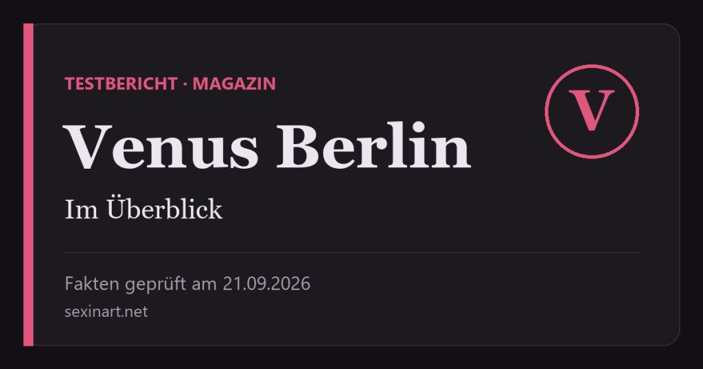 Venus Berlin: Titelgrafik