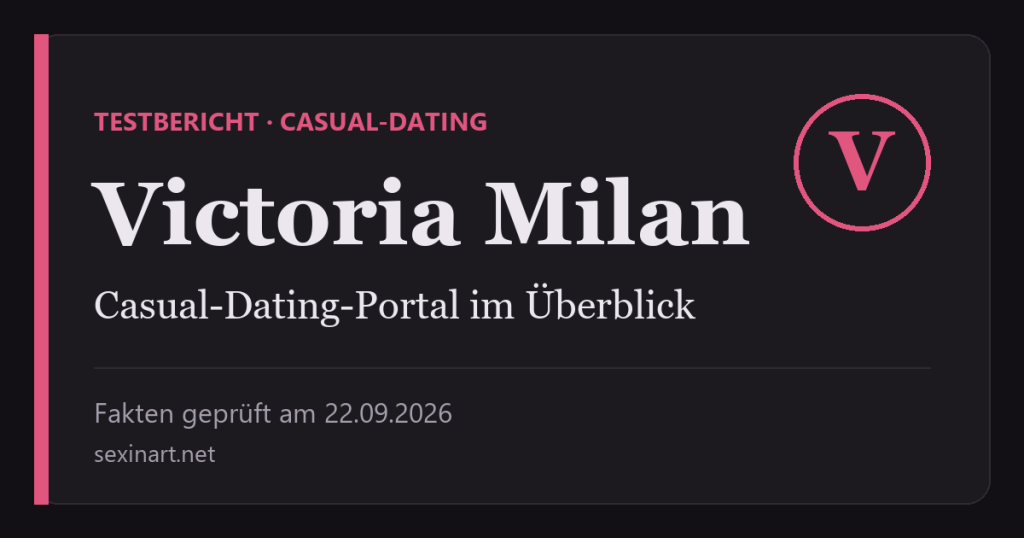 Victoria Milan: Titelgrafik mit Prüfdatum