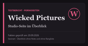 Wicked Pictures Testbericht: Titelgrafik mit Prüfdatum
