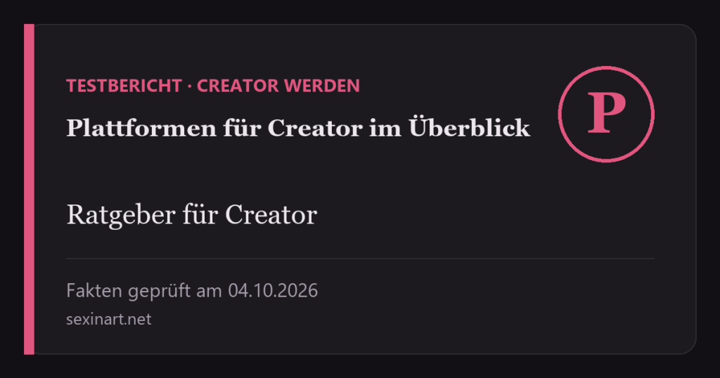 Plattformen für Creator im Überblick: Titelgrafik mit Prüfdatum