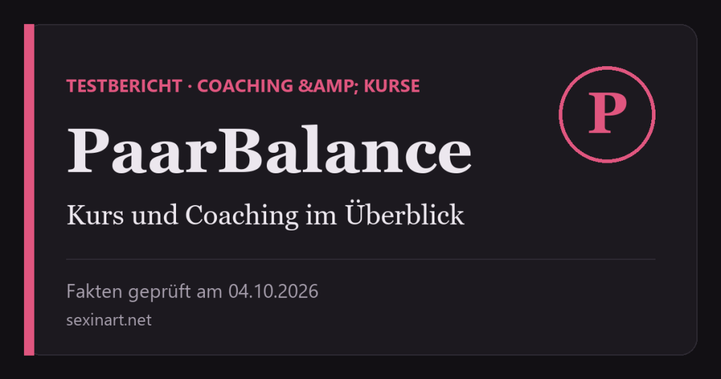 PaarBalance Erfahrungen: Titelgrafik mit Prüfdatum