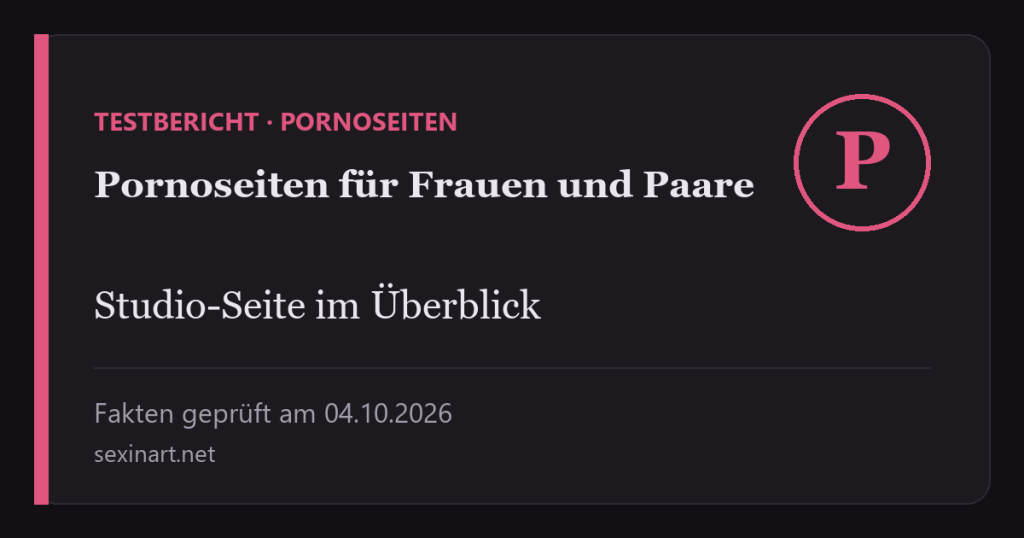 Pornoseiten für Frauen und Paare: Titelgrafik mit Prüfdatum